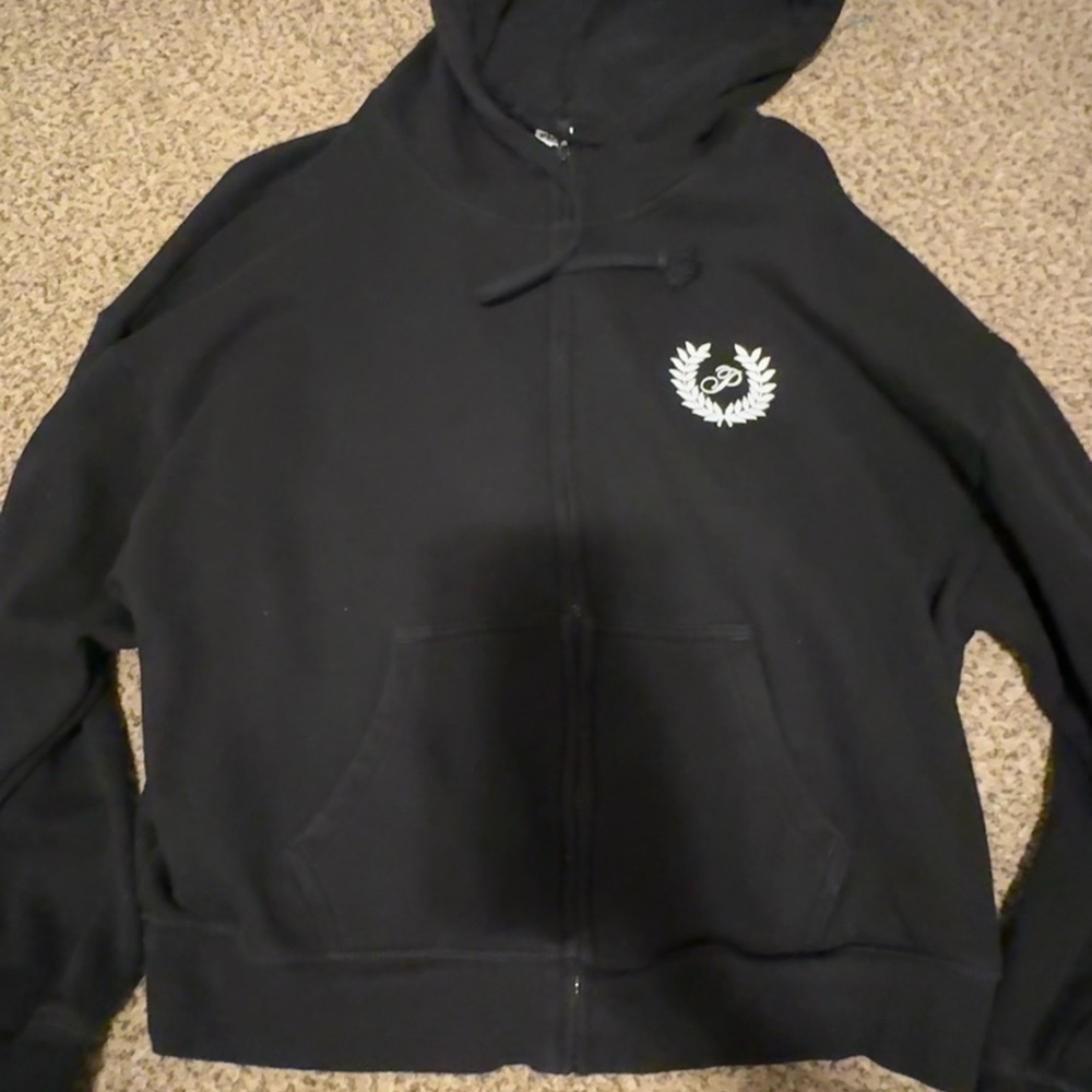 PINK Victoria's Secret Black Crew Neck Sweater